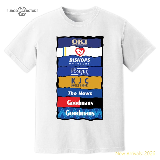 Elite Portsmouth Sponsor History T-shirt (white) - Authentic Design