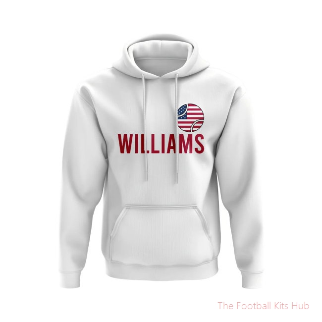 Serena Williams USA Name Hoody (White)