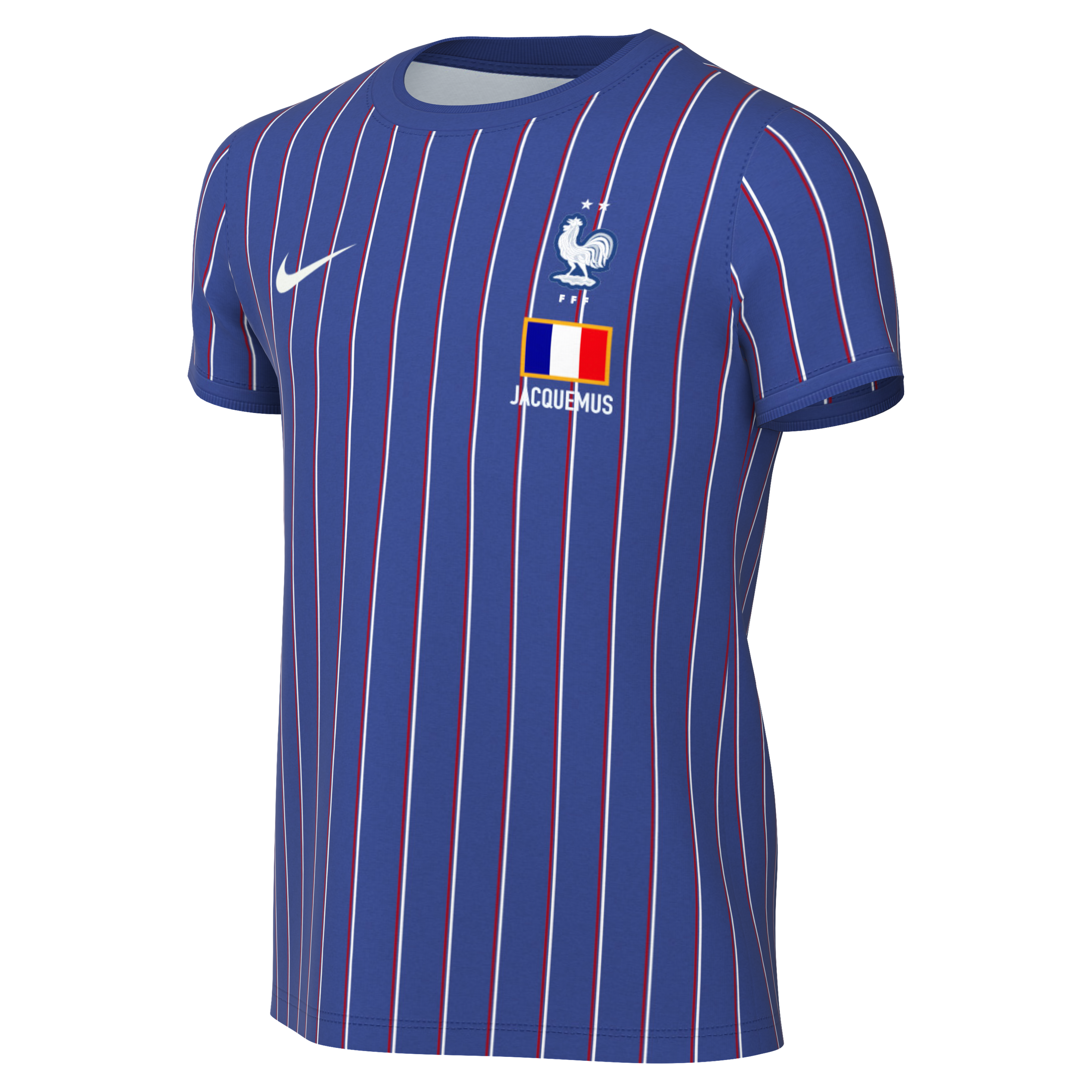 [SJH] France National Team x Jacquemus Youth 2026 Dri-FIT Pre-Match Jersey Top - Blue