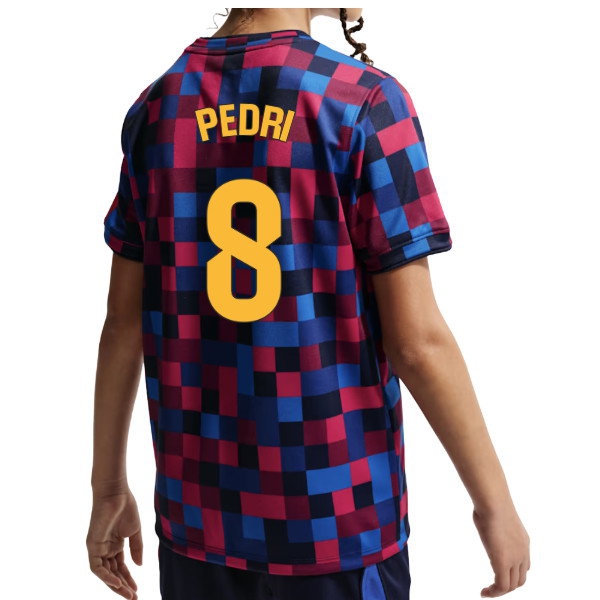[DDJ] 2026-2027 Barcelona Pre Match Shirt (Kids) (Pedri 8)