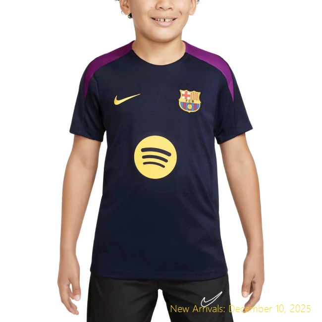 2025-2026 Barca Barcelona Strike Training Elite Shirt (Purple) - Kids