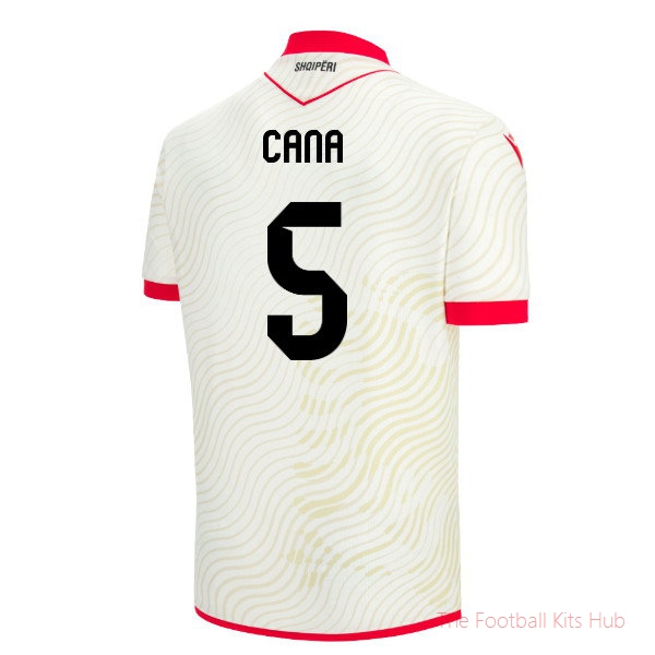 Albania Away Shirt Team Jersey 2026-2027 Cana #5 Stadium Edition