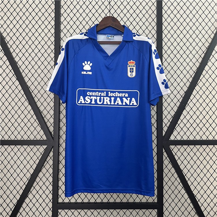 Real Oviedo 9091 Home Retro Football Shirt Jersey - Official Replica