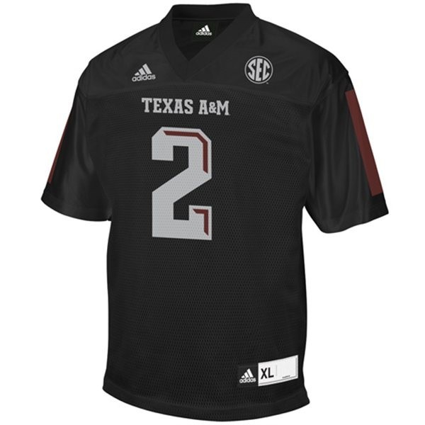 Youth(kids) Texas A&m Aggies Black Youth #2 12th Man Jersey