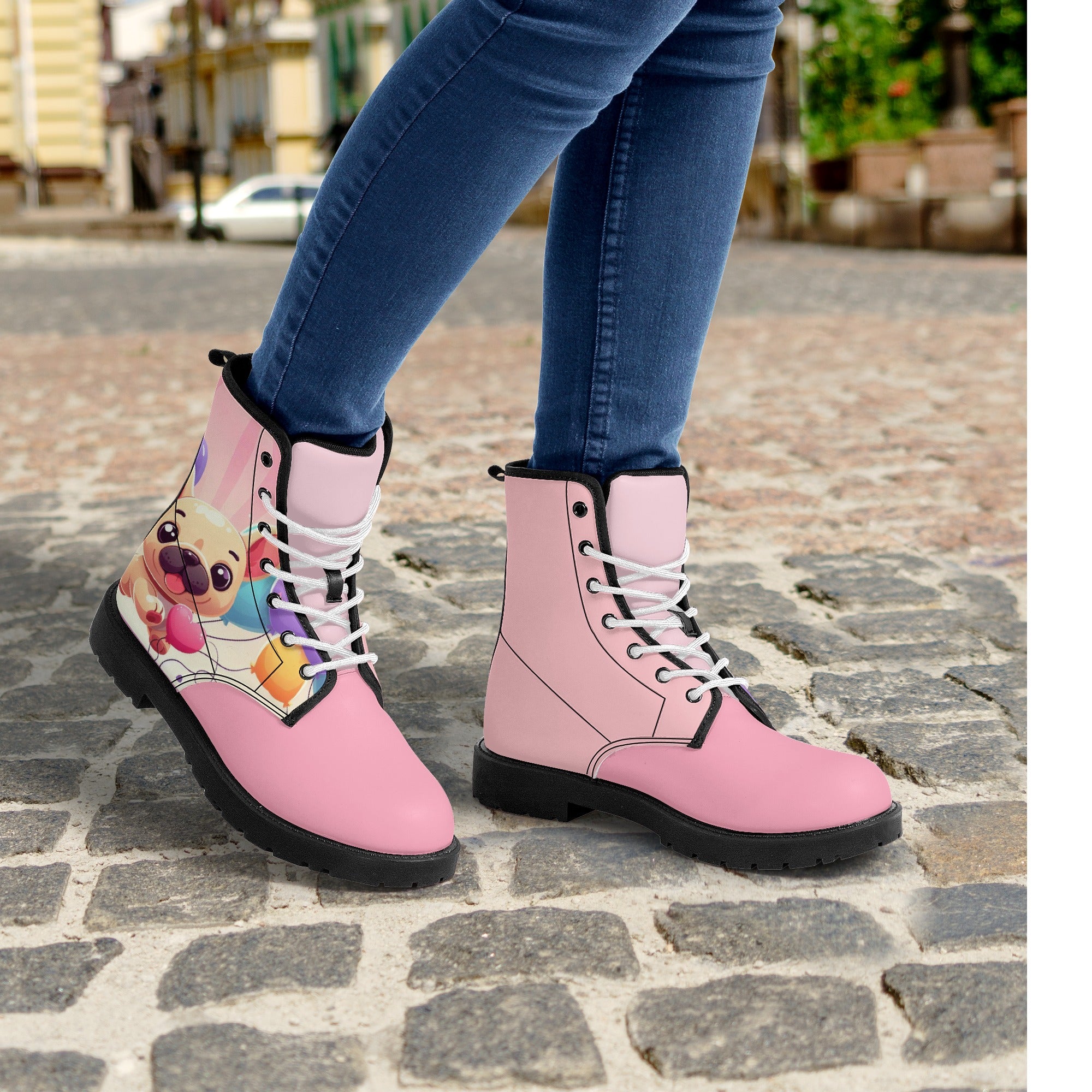 Bulldog Inspired Lexi - Stylish Leather Boots For Frenchie Fans