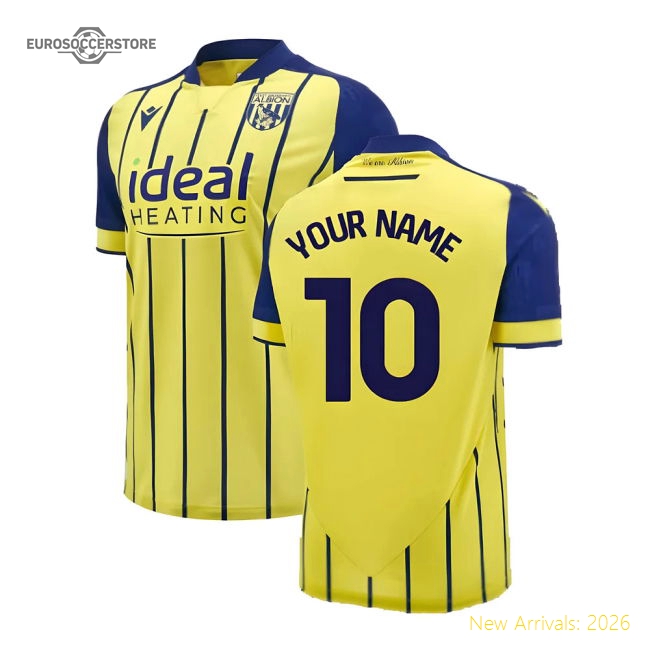 Superior 2024-2025 West Brom Wba Albion Away Shirt (your Name)