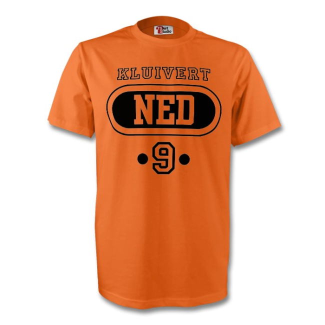 Patrick Kluivert Holland Ned T-Shirt (Orange) Authentic