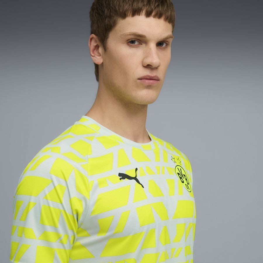 Dortmund Training T-Shirt Pre Match - Yellow Alert/Silver Metallic