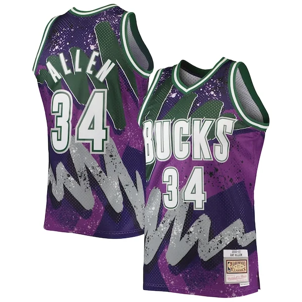 Ray Allen MIL Swingman Jersey - high-quality modern NBA game-day