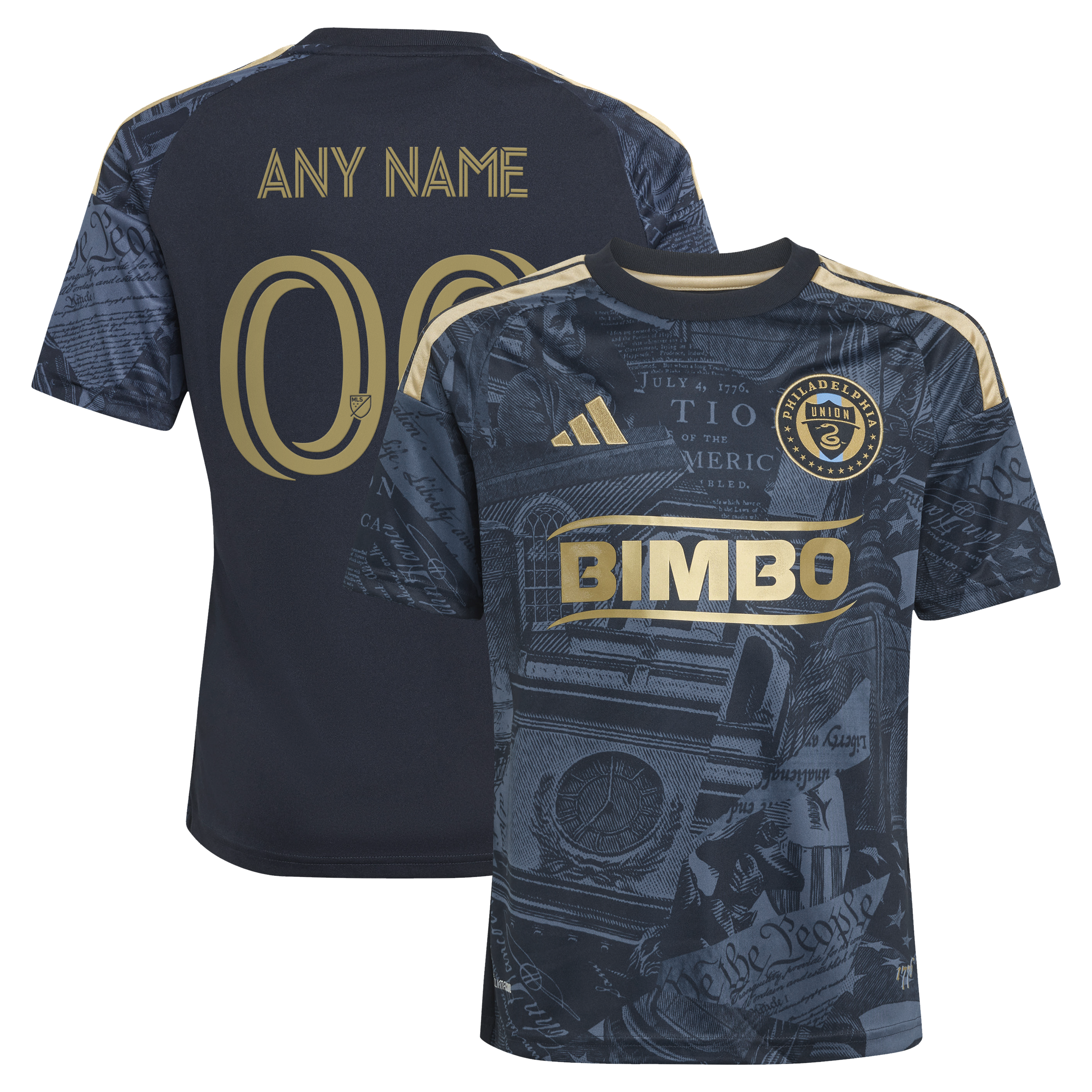 [JED] Philadelphia Union Youth 2026 1776 Kit Replica Custom Jersey - Navy
