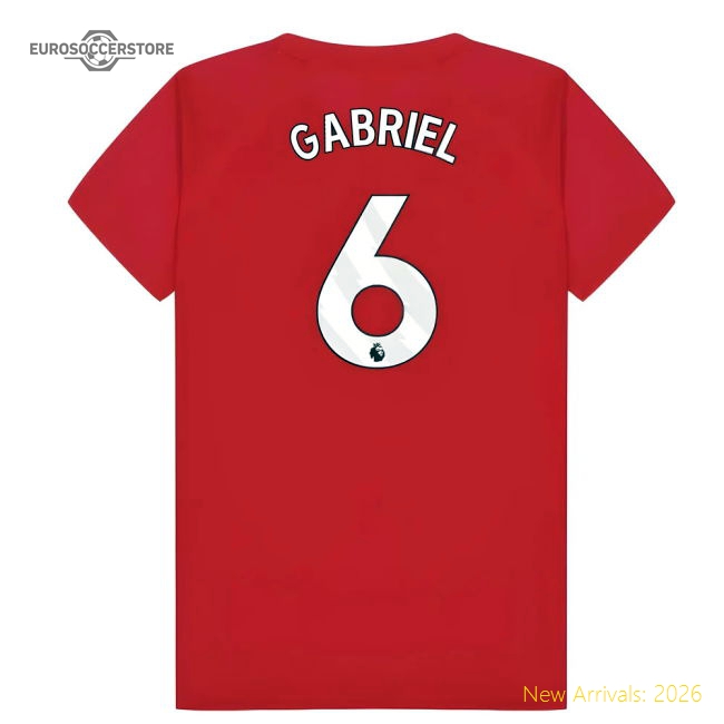 Arsenal Poly T-Shirt (Red) - Kids (Gabriel 6)
