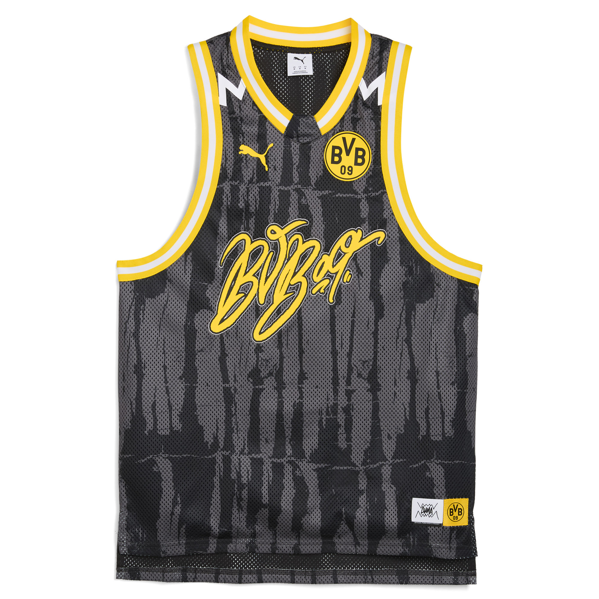 [SJH] Borussia Dortmund 2025 FIFA Club World Cup dryCELL Basketball Jersey - Black