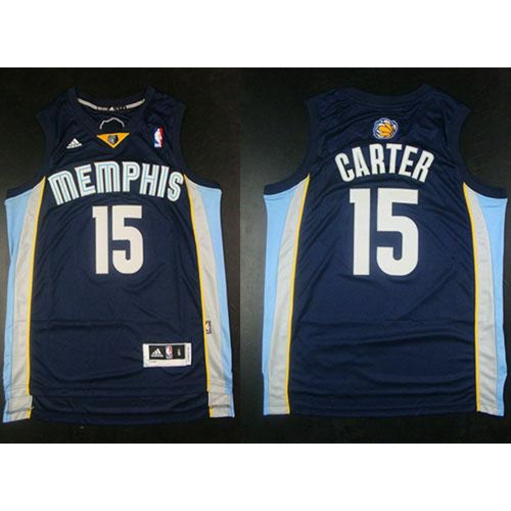 Genuine Men's Memphis Grizzlies #15 Vince Blue Basketball Jersey