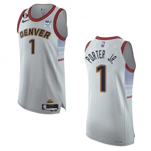 Denver Nuggets Michael #1 Premium Quality Swingman Jersey Athletic Fit