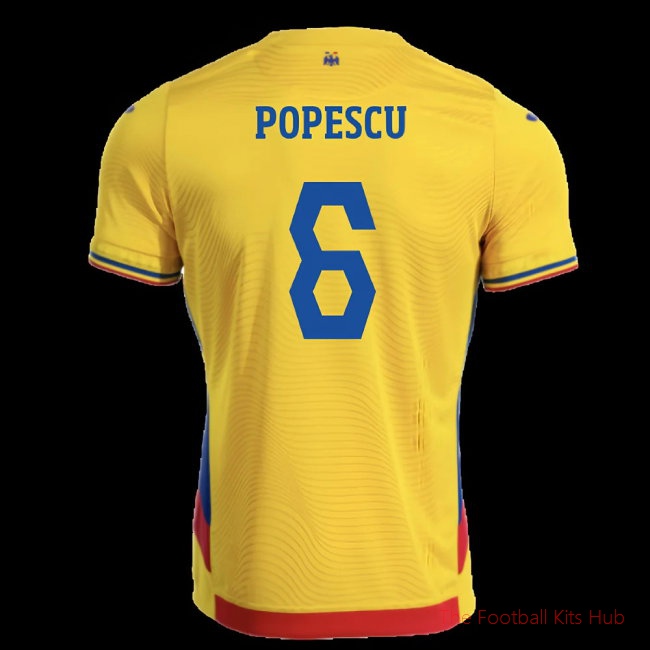 [EFS] 2025/26 Romania Home Shirt (Popescu 6)