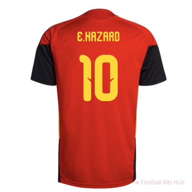 2026-2027 Belgium Training Jersey (Red) (E.Hazard 10)