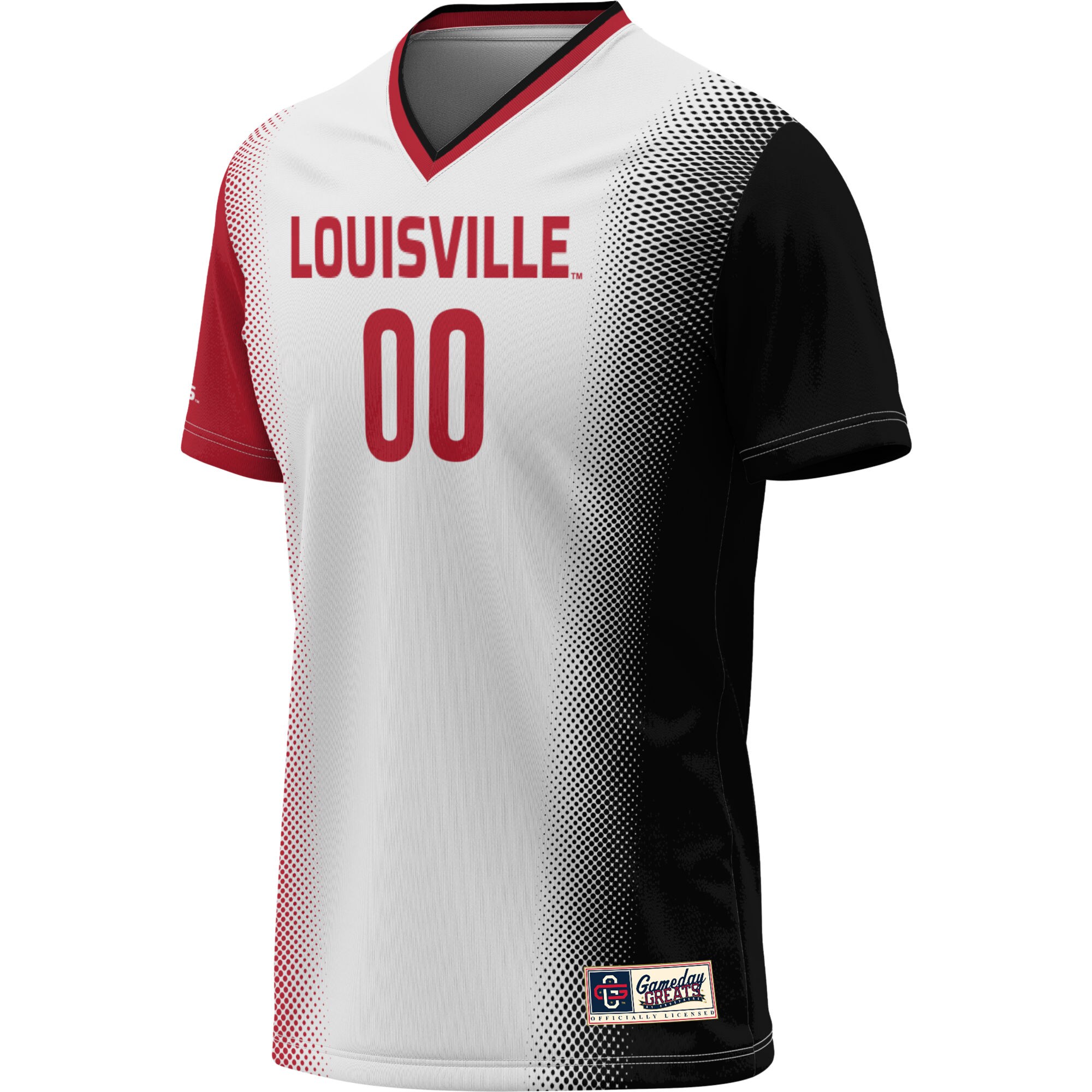 [ESK] Louisville Cardinals GameDay Greats Unisex NIL Pick-A-Player Lightweight Women's Soccer Jersey - White