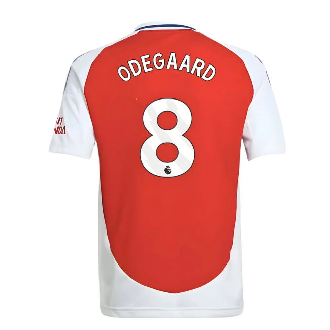 2024-20 Arsenal Official Home Soccer Jersey Odegaard #8 L M S Kids
