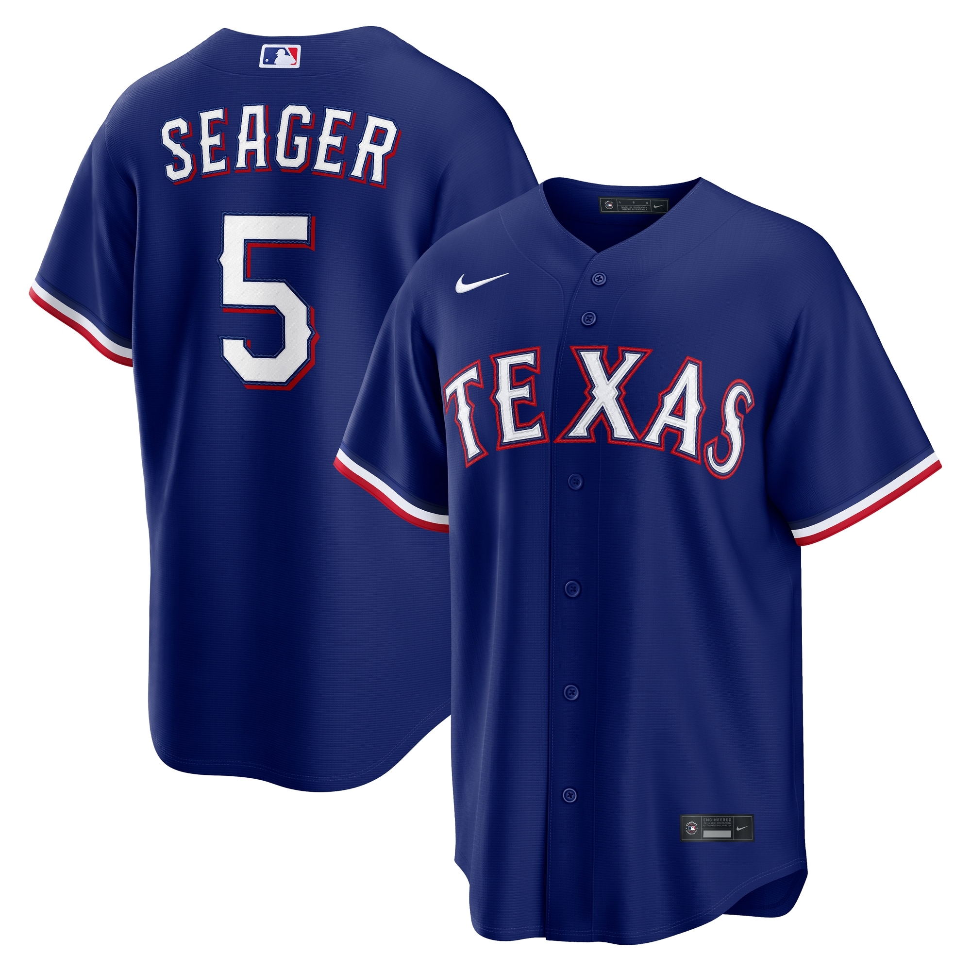 [SJH] Corey Seager Texas Rangers Alternate 2 Replica Jersey - Royal