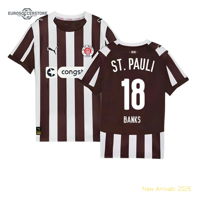 Football Team Banks Premium Kids Jersey Puma Drycell Tag-free