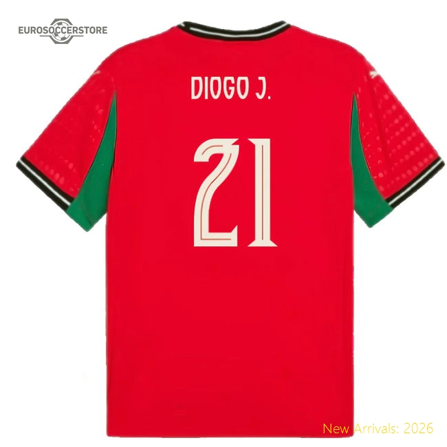 2025-2026 Portugal Home Fan Version Womens Shirt Game Day Outfit