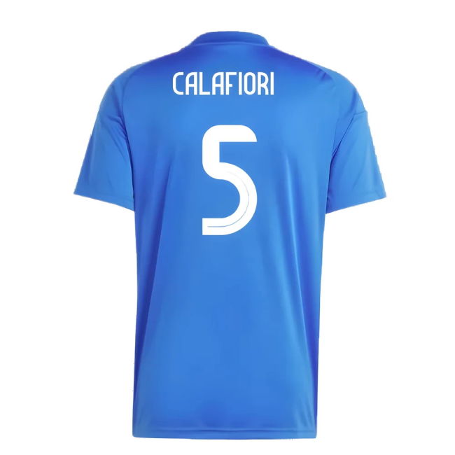 2024-2025 Italy Home Fan Jersey (Calafiori 5) Euro Oranje