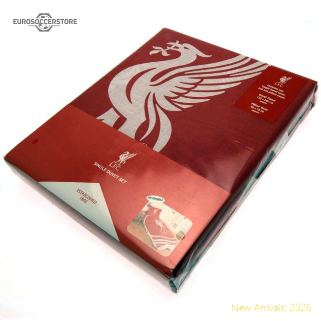 Official Liverpool Fc Pulse Single Duvet Set - Premium Quality