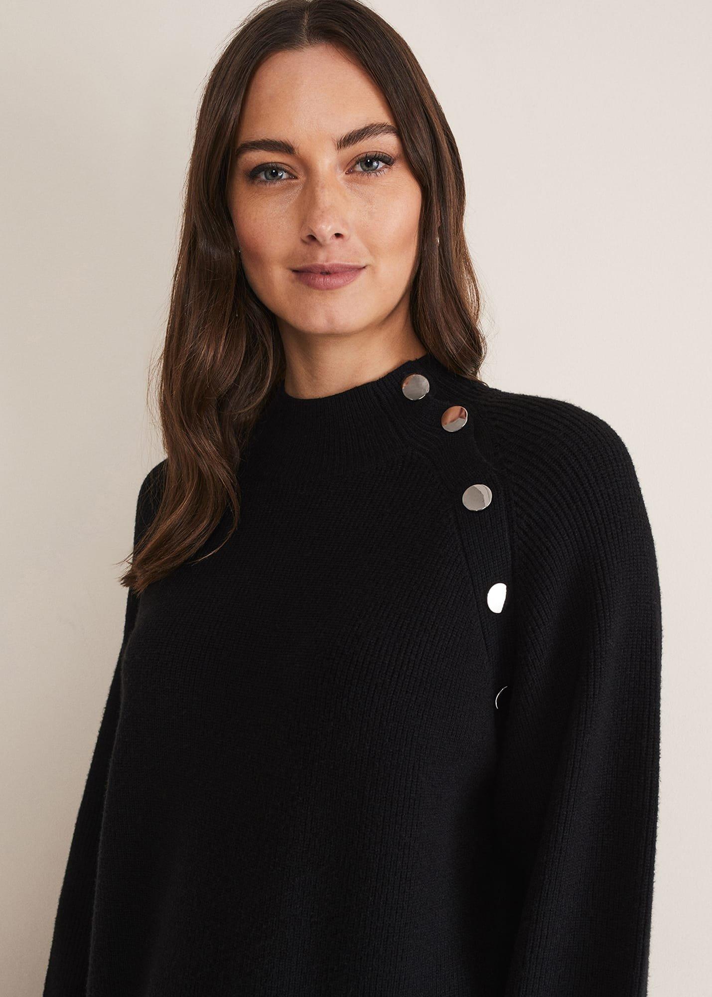 Reeva Cosy Button Detail Dress
