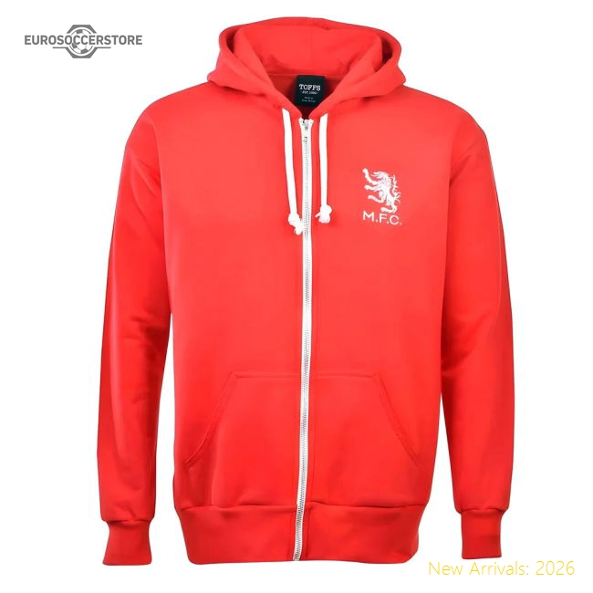Elite Middlesbrough Football Club Zipped Hoodie - Red - Collectors Item