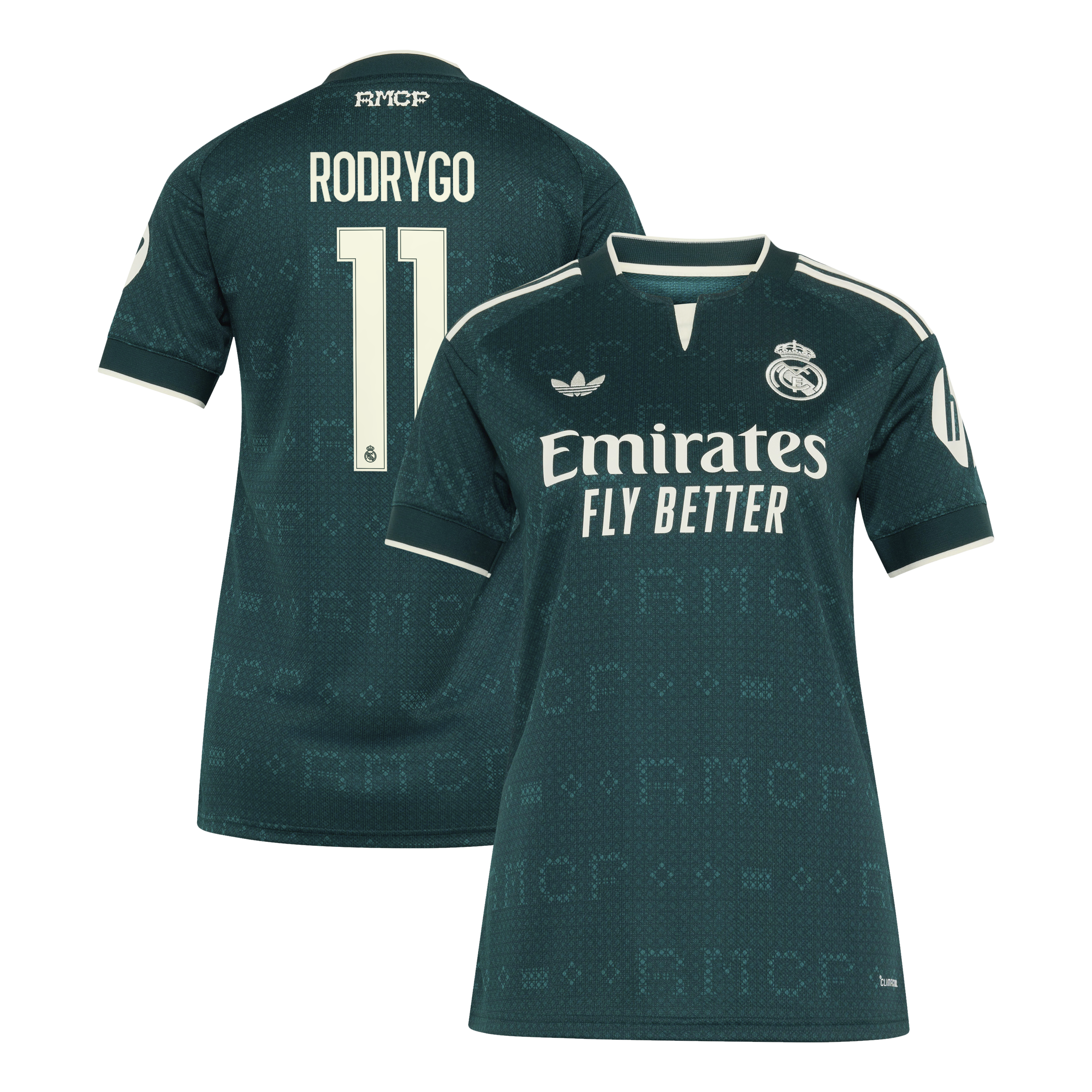 [SJH] Youth Rodrygo Real Madrid Women's 2026/27 Away Replica Jersey - Green