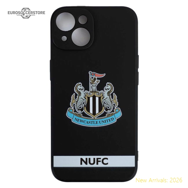 Premium Newcastle United Fc Iphone 15 Crest Silicone Case - Premium