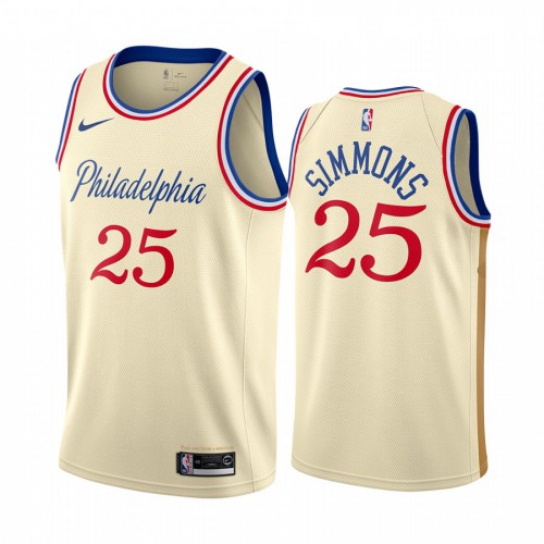 Philadelphia 76ers Ben #25 High-Quality Authentic Jersey Urban Style