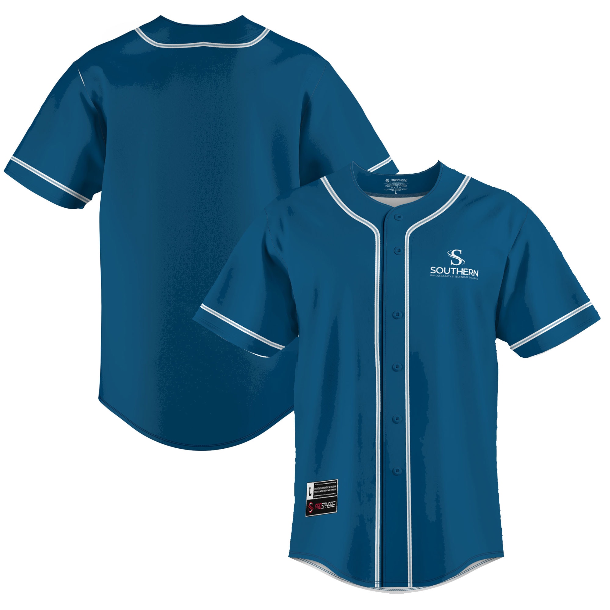 [NJP] Southern West Virginia Community and Technical College GameDay Greats Lightweight Baseball Jersey - Blue