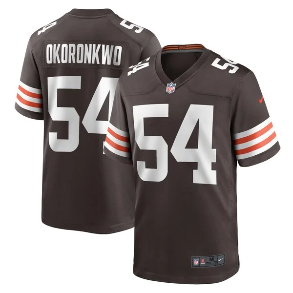 None Ogbonnia Okoronkwo Game Jersey - Brown | NFL Player Jersey