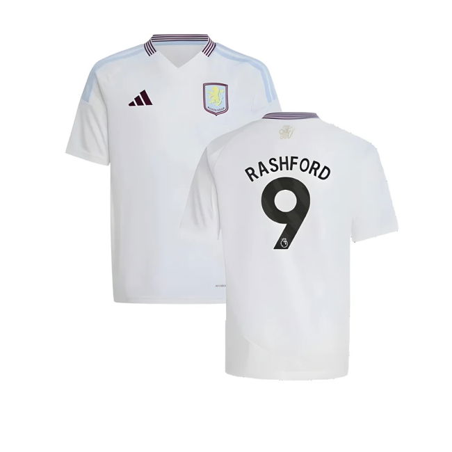 Match Replica Aston Villa Away Replica Jersey (Kids) (Rashford 9)