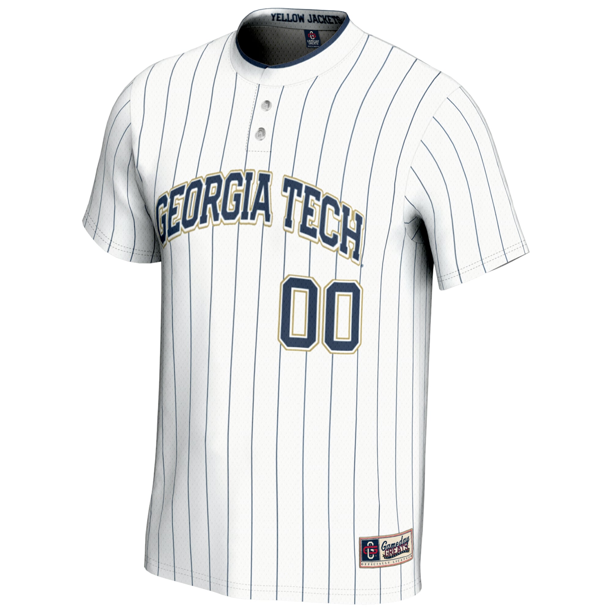 Georgia Tech Yellow Jackets GameDay Greats NIL Pick-A-Player Lightweight Softball Jersey - White