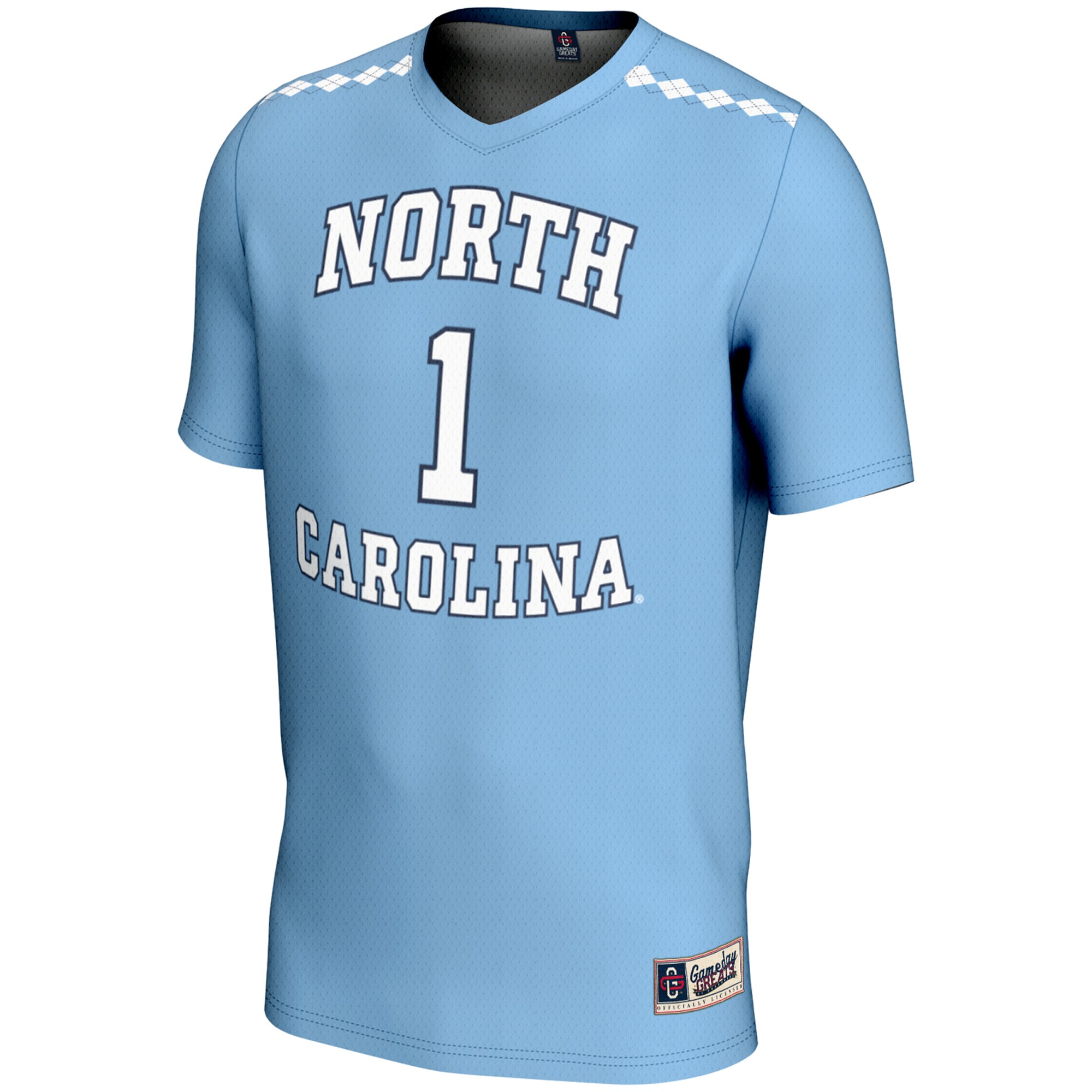[DDG] North Carolina Tar Heels GameDay Greats Unisex Lightweight Women's Lacrosse Jersey - Carolina Blue
