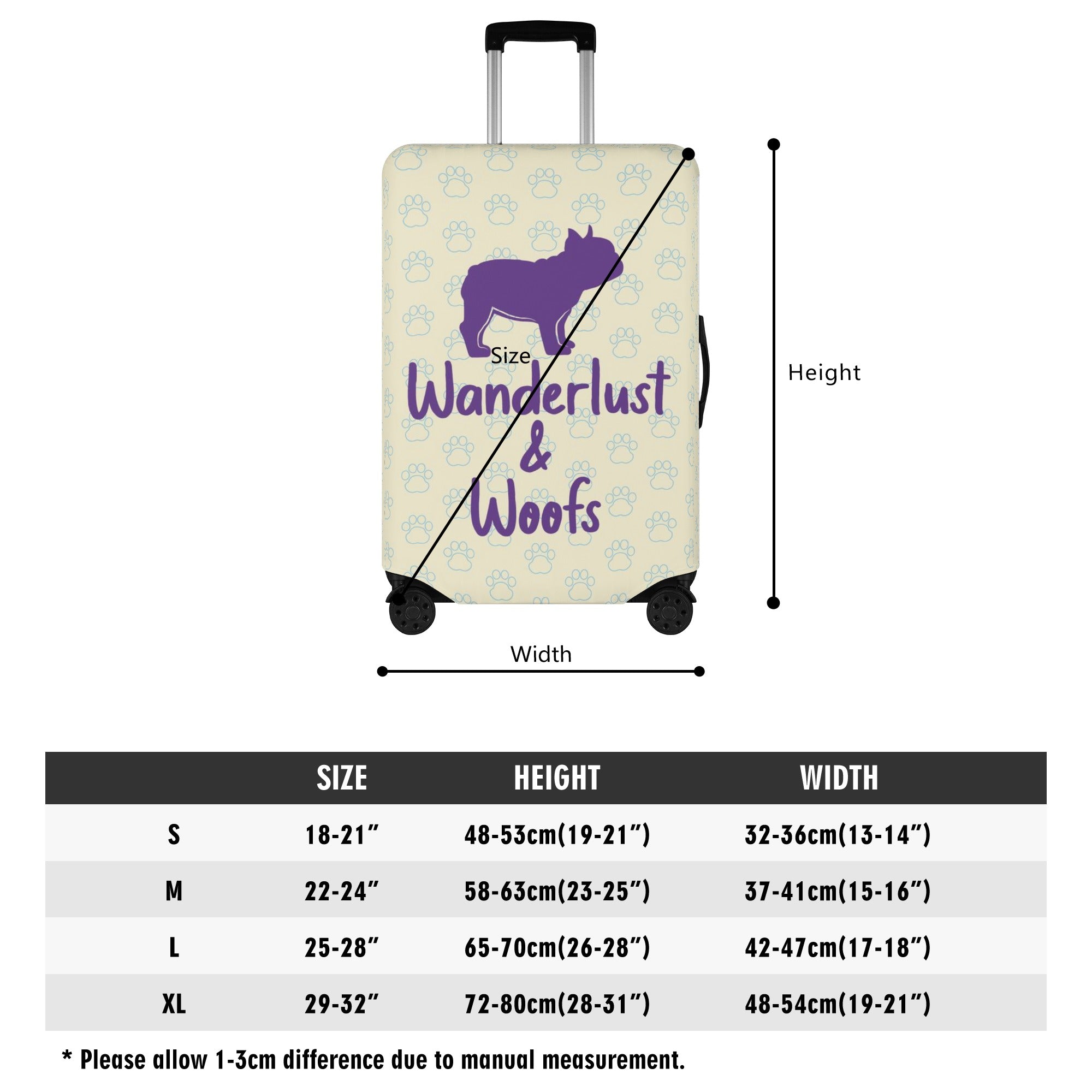Mac - Non-slip Luggage Cover For Frenchie Pups | Durable Build