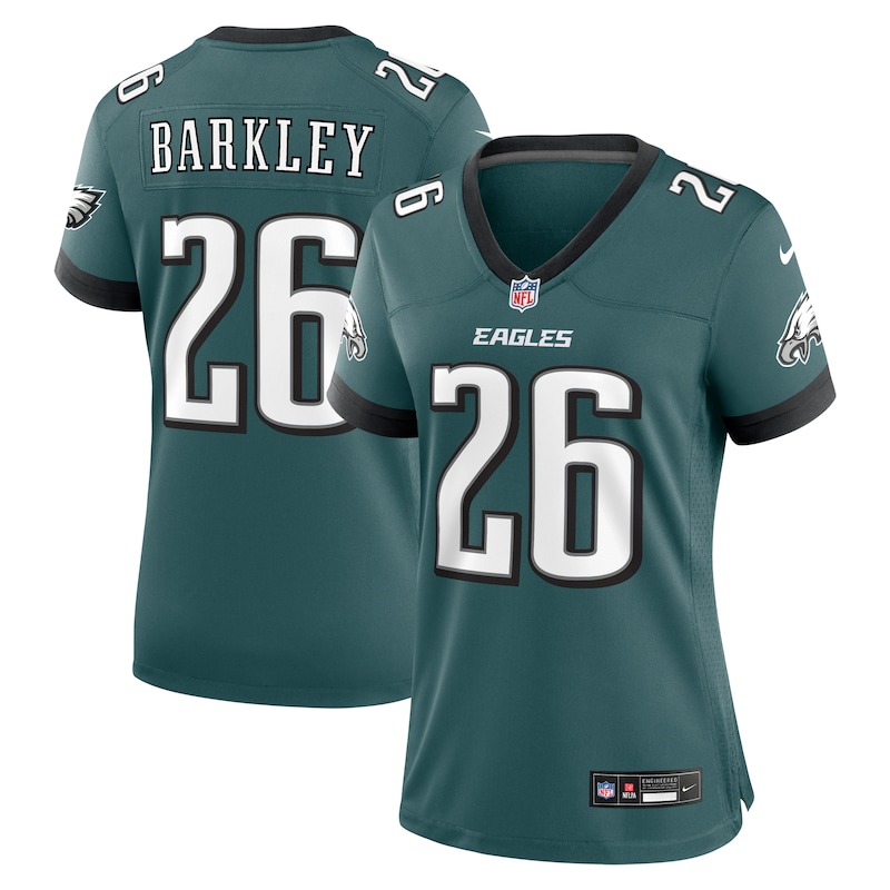 None Saquon Barkley Star Player PHI Eagles Premium Jersey Game Day Wea