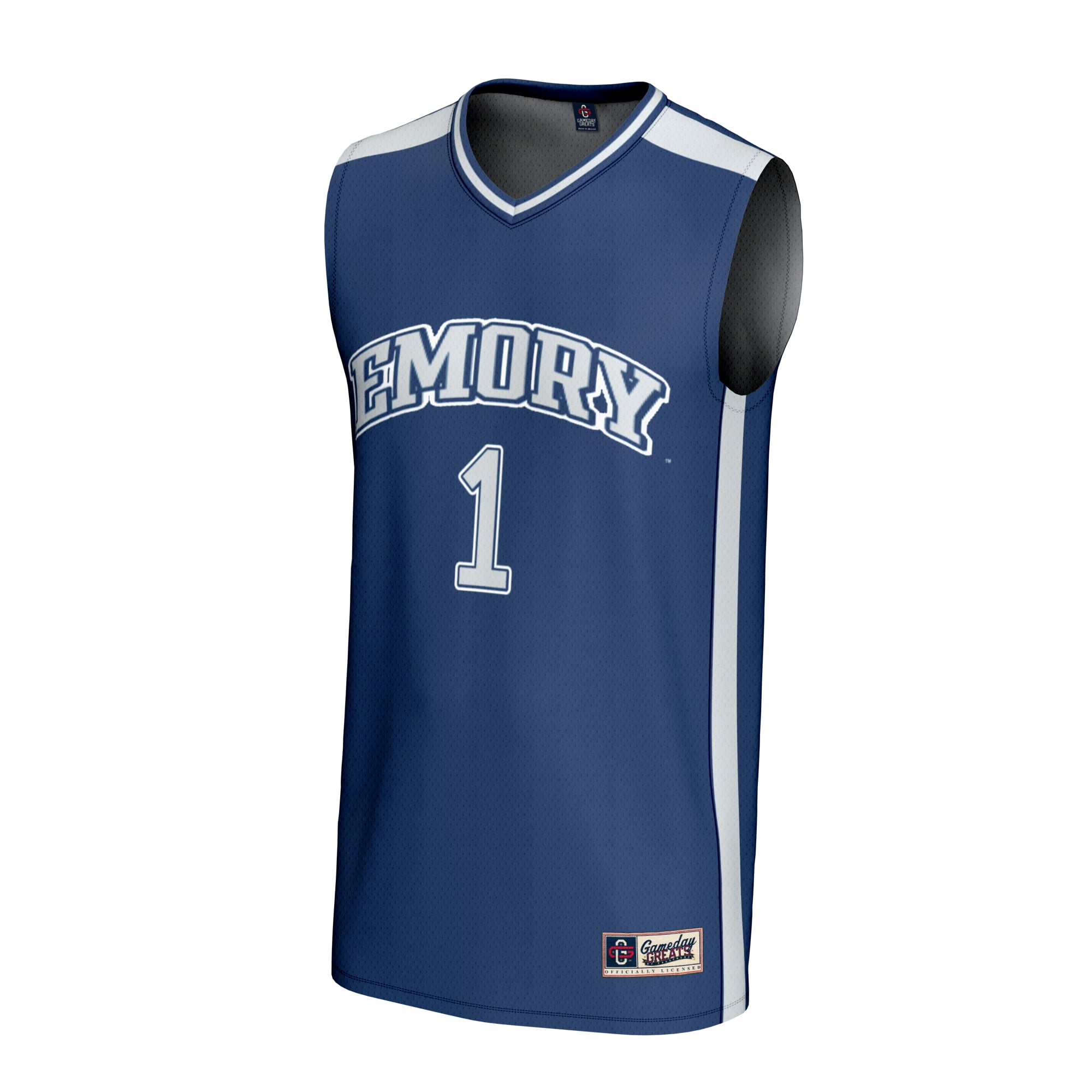 #1 Emory Eagles GameDay Greats Youth Lightweight Collegiate Basketball Fashion Jersey - Blue