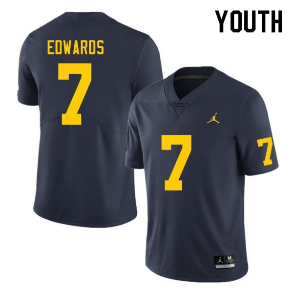 Youth(kids) Ncaa Team #7 Navy Youth Pro Jersey - Budget