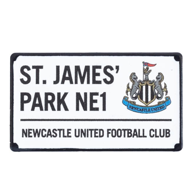 Newcastle United FC Street Sign Badge (Match Day)