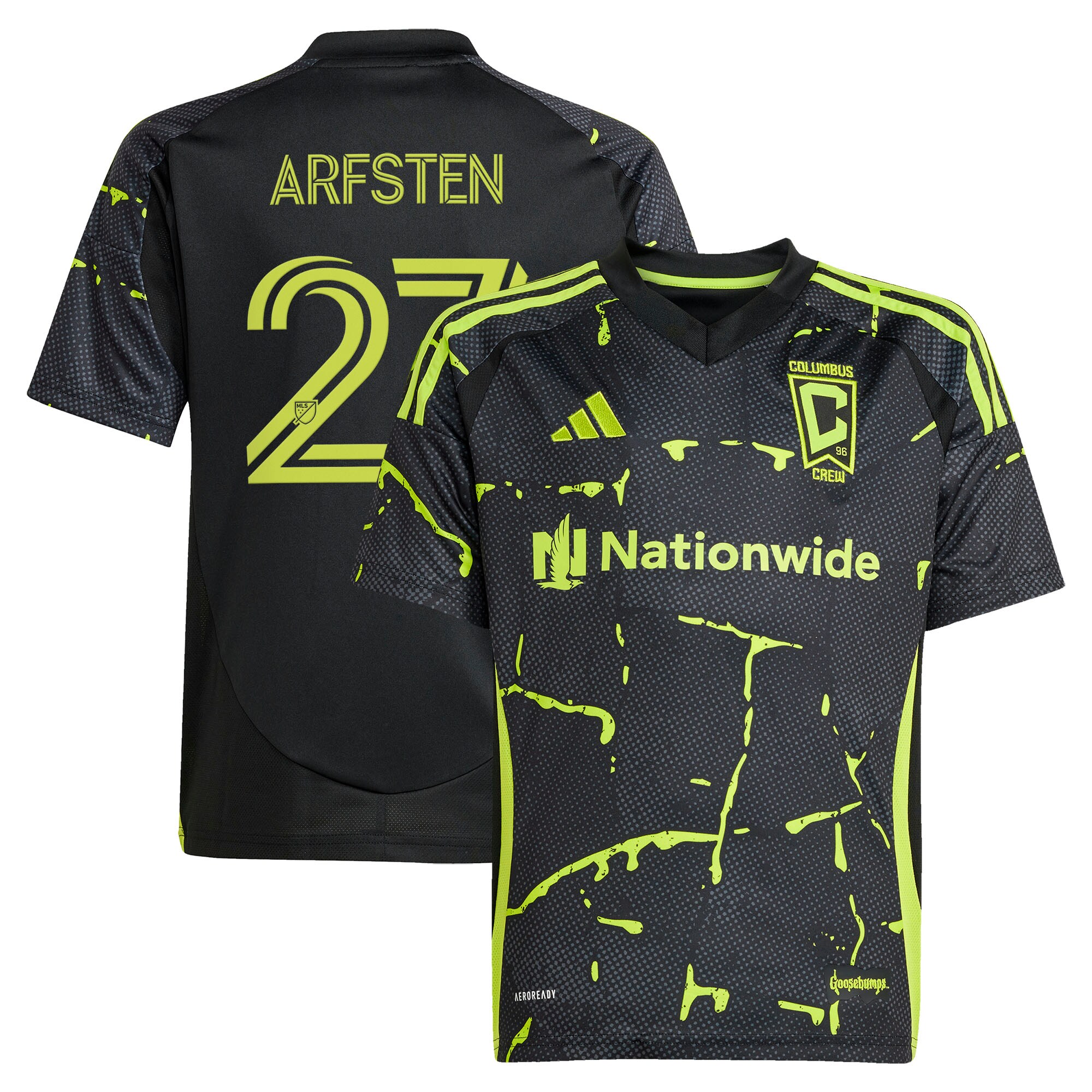 [LK] Maximilian Arfsten Columbus Crew Youth 2025 The Goosebumps Kit Replica Jersey - Black
