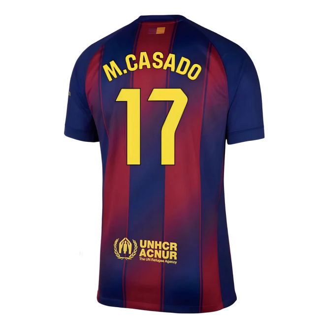 Professional 2025-2026 Barcelona Home With Retro Design - Captain