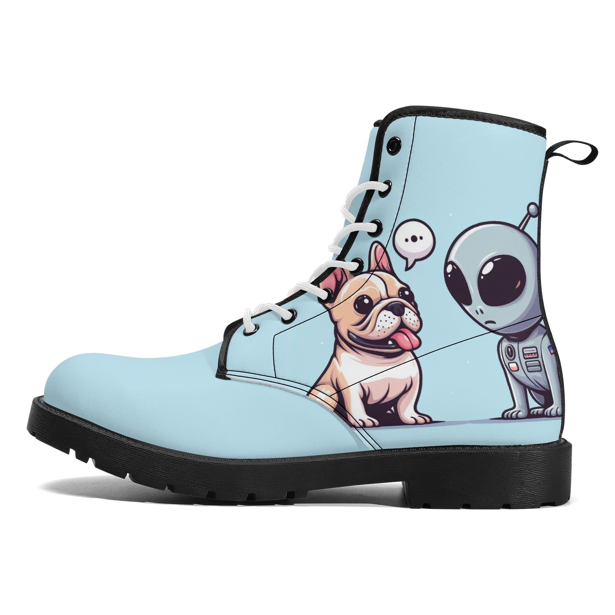 Bulldog Inspired Stylish Lily - Comfy Leather Boots Indoor Comfort