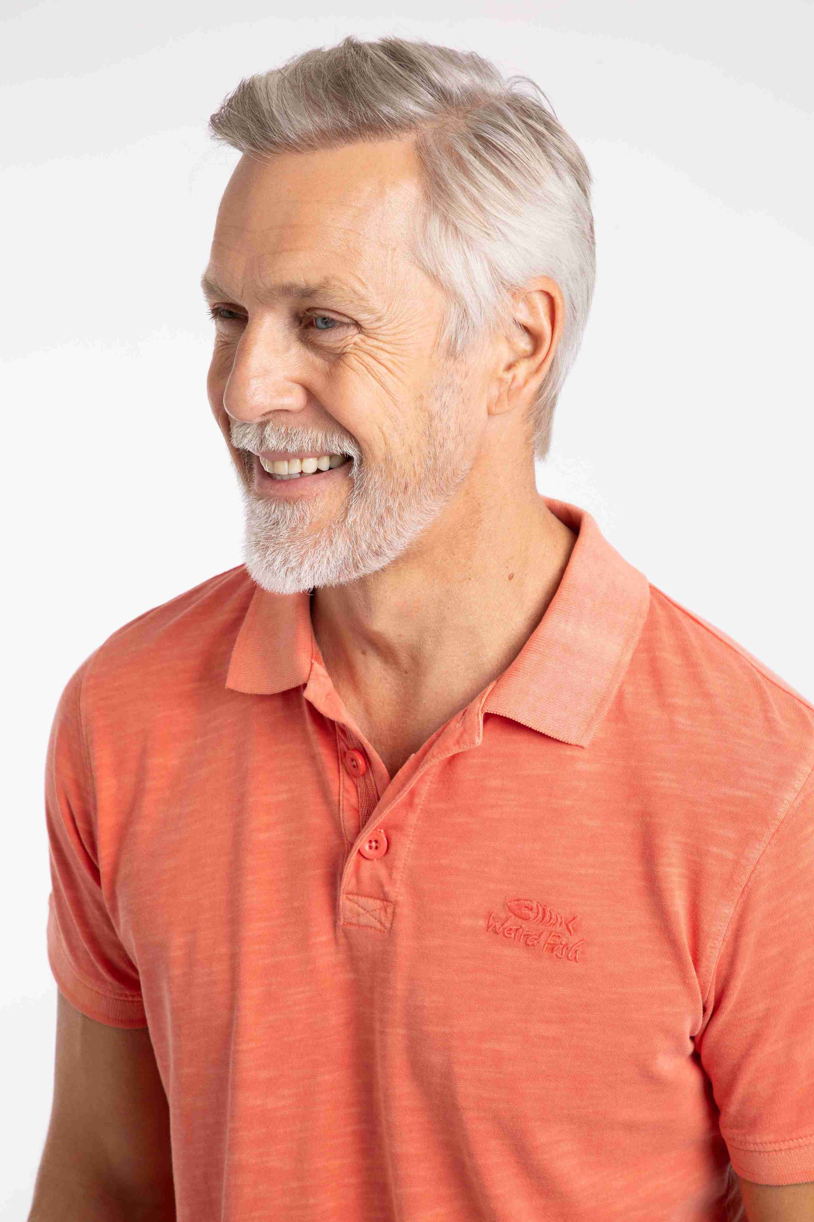 Indy Slub Polo Shirt Dark Coral