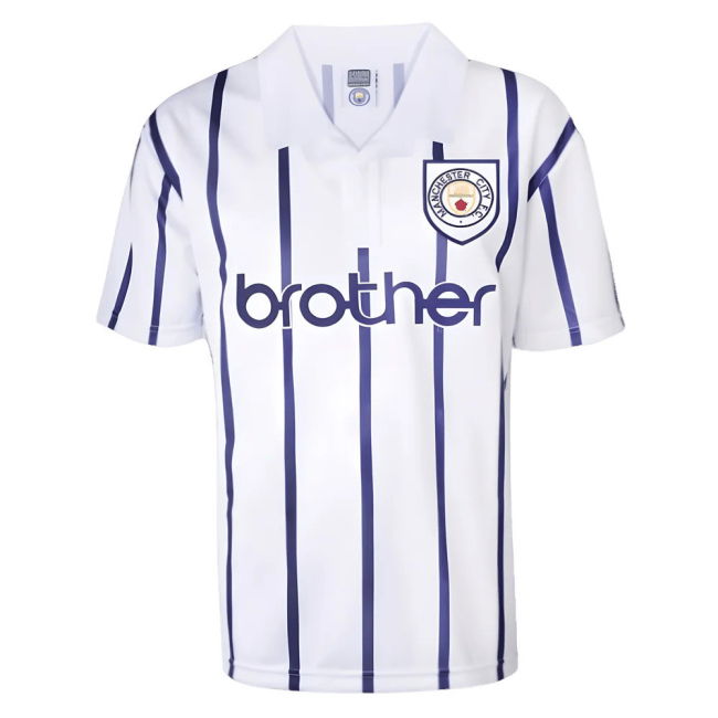 1993 Man City Soccer Jerseys premium Away Shirt - Adults