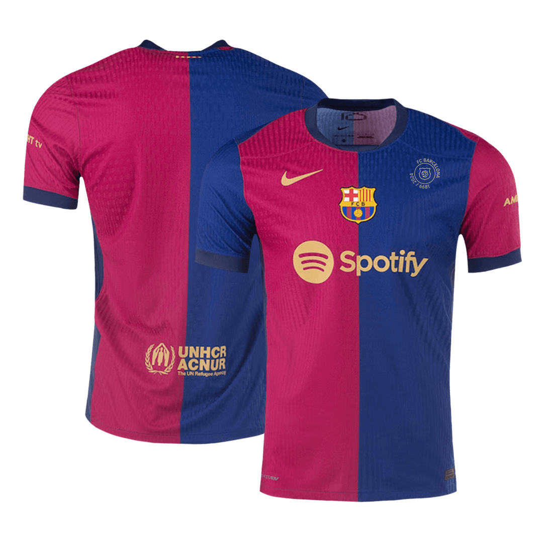 Player Version Barcelona Home Soccer Jersey 2024/25 - 125th Anniversar