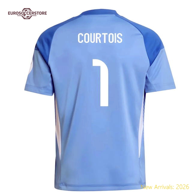 2025-2026 Football Team Kids Gentle Jersey Courtois Performance Fabric