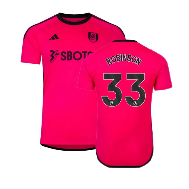 Fashionable 2023-2024 Fulham Away Retro Jersey Official Robinson #850